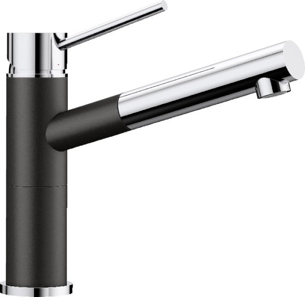 Смеситель кухонный с выдвижной лейкой Blanco Alta-S Compact 526161 черный